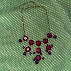 Beaded Purple Fashion Necklace